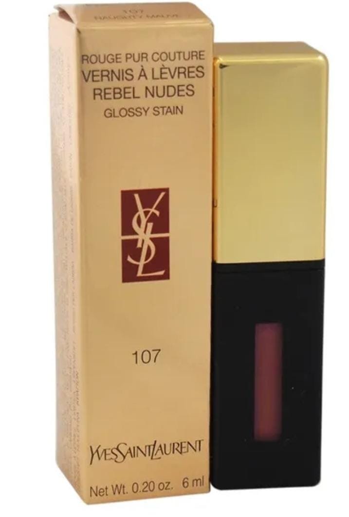 IMG-20251106-WA0109 Yvesaintlaurent Rouge Pur Couture Vernis A Levres Rebel Nudes Glossy Stain - # 107 - Image 1