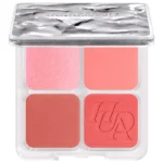 HUDA BEAUTY  Blush Filter Blurring Blushlighters Palette Color: Toasty Peach - A warm blend of peaches, coral, and golden terracotta tones