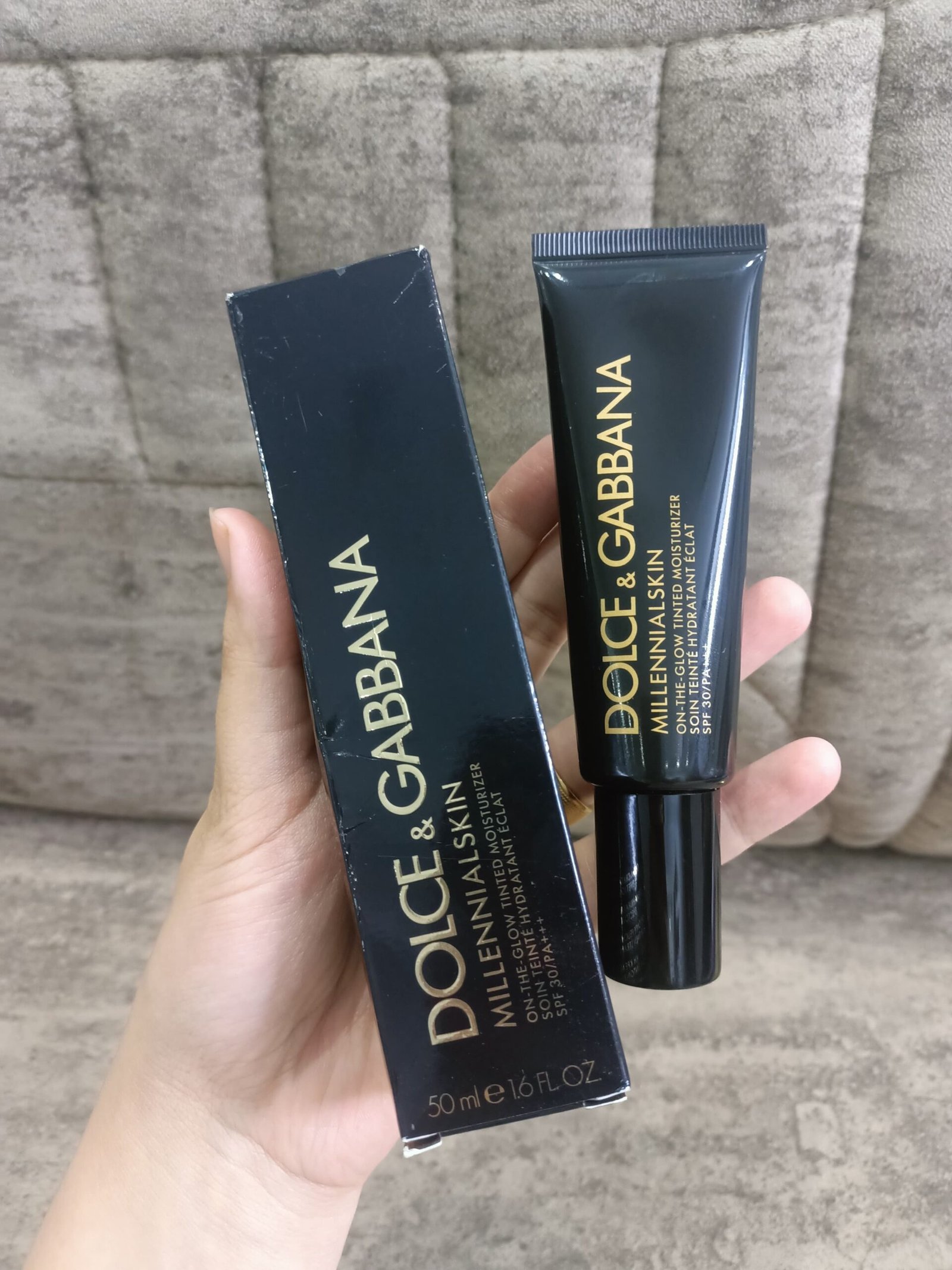 IMG-20260207-WA0056(1) Dolce and Gabbana Millennialskin On-the-Glow Tinted Moisturiser SPF 30/PA+++ Shade 310 - Image 1