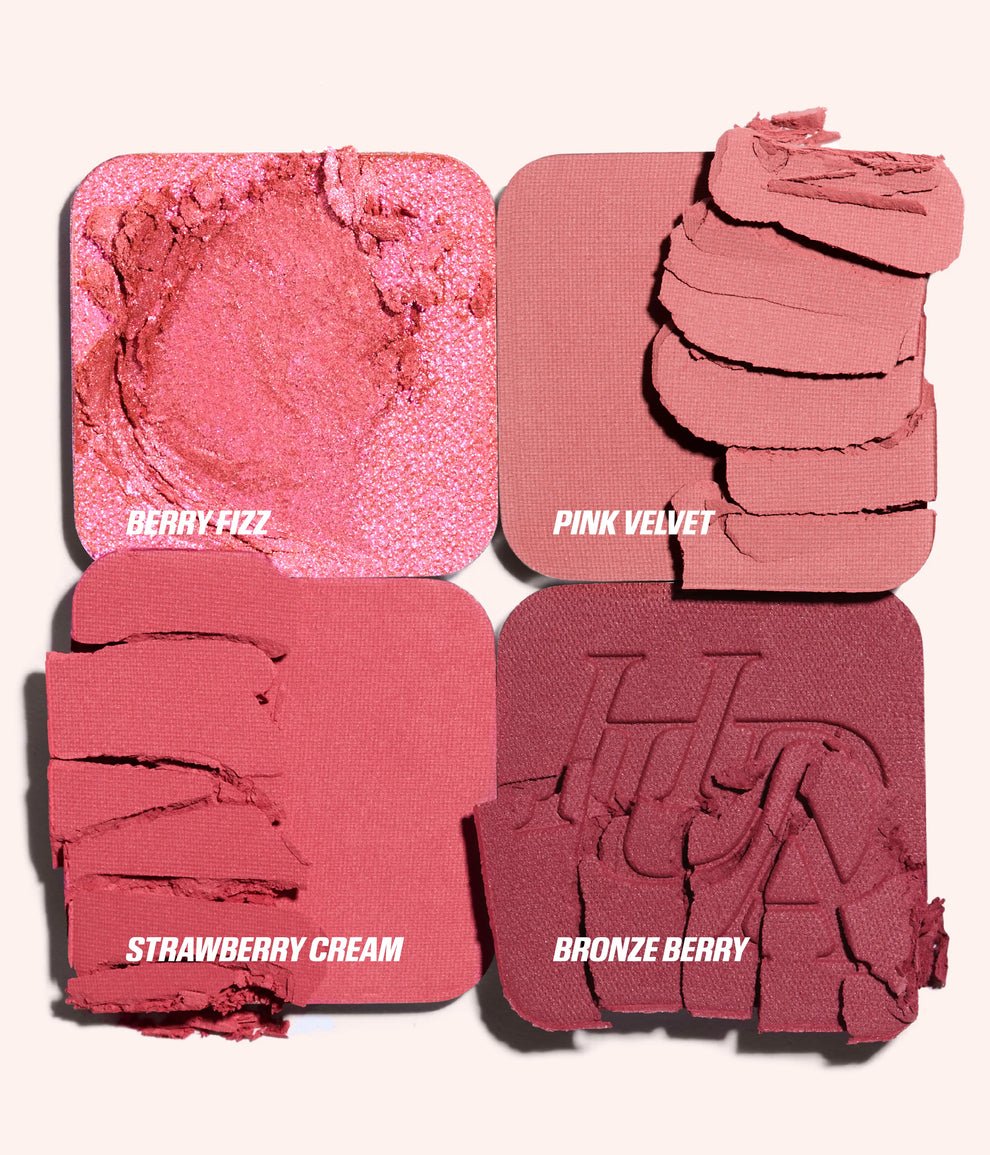 Shade Rose Berry hudabeauty BLUSH FILTER BLURRING BLUSHLIGHTERS PALETTE - Image 7