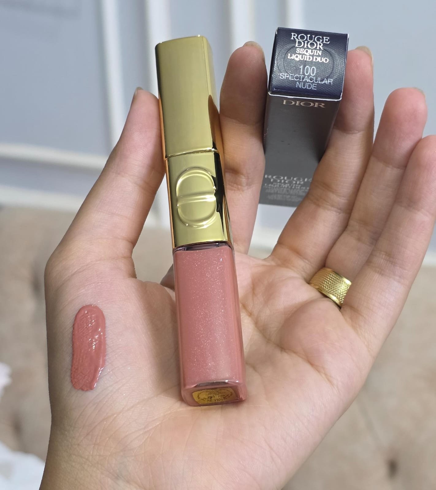 IMG-20260825-WA0152 Dior 100 Spectacular Nude Rouge Dior Forever Liquid Sequin Duo Limited Edition - Image 1